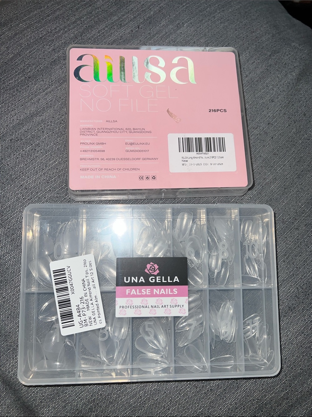 Almond Nail Tips - BRAND NEW SEALED BOXES UNOPENED
